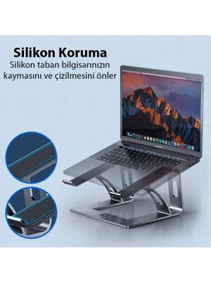 Ally Mc LS653 Premium Ergonomik Alüminyum Laptop-Bilgisayar STANDI-1852