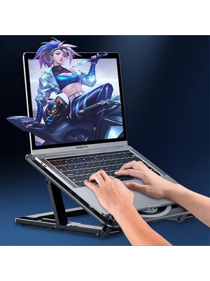 Ally Ayarlanabilir Taban Çift Fanlı Tablet ve Laptop Soğutucu STAND-1852