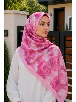 İmaj Butik Pembe Pamuklu Soft Şal