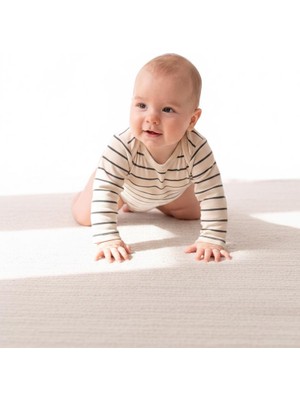 MiaBaby Çizgili Süprem Çıtçıtlı Uzun Kol Body