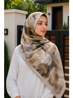 İmaj Butik Açık Vizon Pamuklu Soft Şal