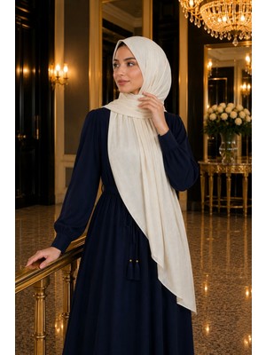 İmaj Butik Beyaz Kristal Levidor Abiye Şal