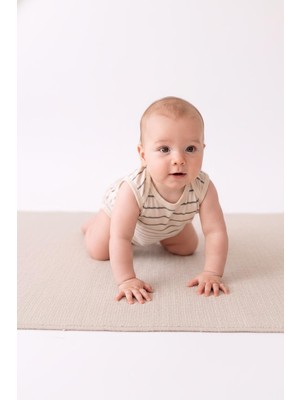 MiaBaby Çizgili Süprem Çıtçıtlı Atlet Body