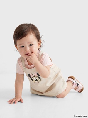 Lc Waikiki Yeni Sezon Minnie Mouse Baskılı Kız Bebek Takımı