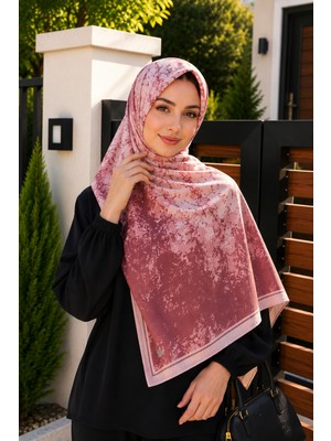 İmaj Butik Pudra Desenli Pamuklu Şal