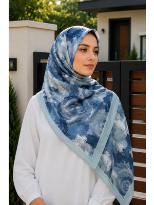 İmaj Butik Su Yeşili Pamuklu Soft Şal
