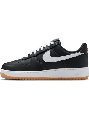 Nike Air Force 1 07 Lv8 Af1 Leather Unisex Sneaker Hakiki Deri Günlük Spor Ayakkabı Siyah