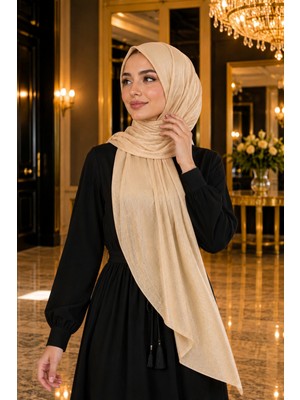 İmaj Butik Gold Kristal Levidor Abiye Şal