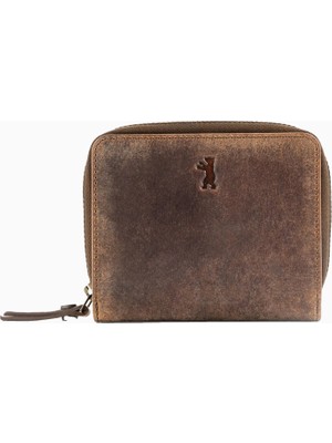 Berliner Bags Sara Vintage Hakiki Deri Rfıd Korumalı Kadın Küçük Cüzdan