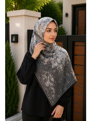 İmaj Butik Füme Desenli Pamuklu Şal
