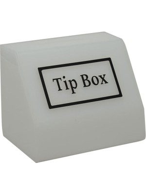 Arte Display Tipbox - Bahşiş Kutusu Buz Beyaz - 15X10XH12CM