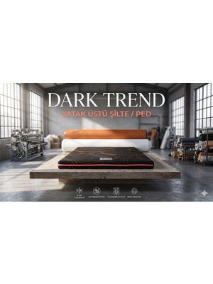 Dark Trend Sleep Yıkanabilir Kılıf Orta Sert Sünger Yatak Pedi & Şiltesi Topper 5 cm
