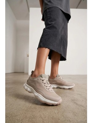 Humtto 160-360519B Kadın Klasik Sneaker Bej