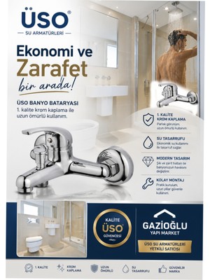 Üso Tigra Banyo Bataryası 12111402 Krom
