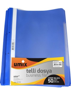Umix Umıx A4 Tellı Dosya 50'lı Mavı