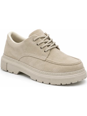Beskar Bej Süet Erkek Ayakkabı - Premium Smart Casual Rahat Günlük Sneaker Kb X6