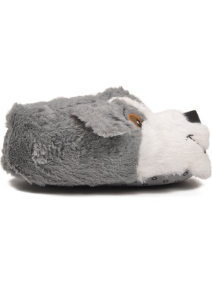 Ayk's Gri Köpek Figürlü Unisex Panduf 26K001 Panduf