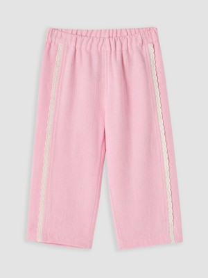 Lc Waikiki Yeni Sezon Regular Fit Kız Çocuk Dantel Detaylı Pantolon