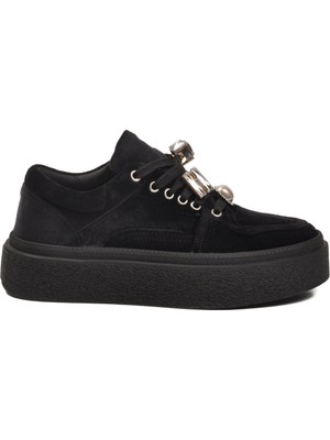 Guja Siyah Nubuk Kadın Sneaker 25K475 Z