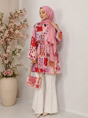 Still Butik Yazlık Kimono Viskon Kumaş Kadın Tesettür Giyim ST2203