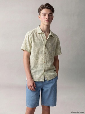 Lc Waikiki Yeni Sezon Desenli Poplin Erkek Çocuk Gömlek