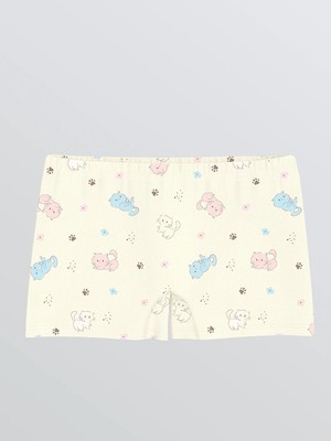 Lc Waikiki Yeni Sezon Yüksek Pamuklu Kedi Baskılı Kız Çocuk Boxer