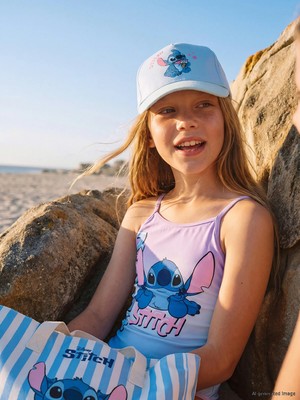 Lc Waikiki Yeni Sezon Lilo ve Stitch Baskılı Kız Çocuk Kep Şapka