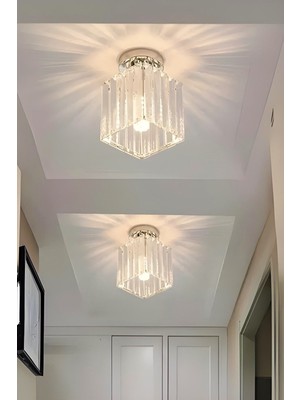 Empressco Modern Krom Kristal Avize, Oda ve Salon Şıklığı Için Şık Tasarım