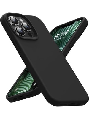 Berry Store Apple iPhone 15 Kılıf 6.1" ile Uyumlu, Ince Sıvı Silikon Cep Telefon Kılıfı, Mikrofiber Astar Iç Yüzey, Darbe Emici Kapak, Kolay Temizlenebilir Phone Case - Siyah
