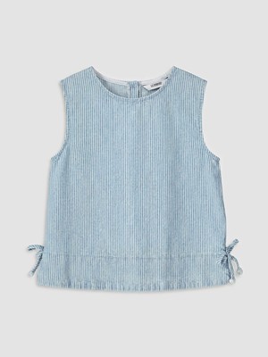 Lc Waikiki Yeni Sezon Çizgili Kız Çocuk Jean Bluz
