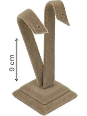 Empressco Palmiye Küpelik Bej Küpe Çekim Standı, 9 Cm, Şık ve Kullanışlı Aksesuar