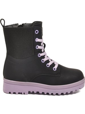 Ayk's Siyah-Lila Kız Çocuk Bot 23002 F