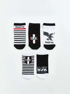 Lc Waikiki Yeni Sezon Beşiktaş Baskılı Erkek Çocuk Patik Çorap 5'li