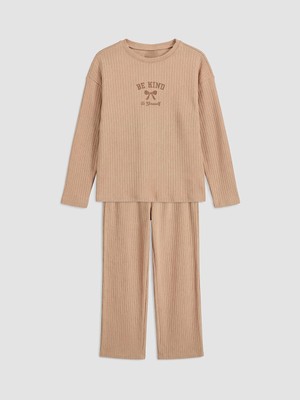 Lc Waikiki Yeni Sezon Bisiklet Yaka Kız Çocuk Pijama Takım