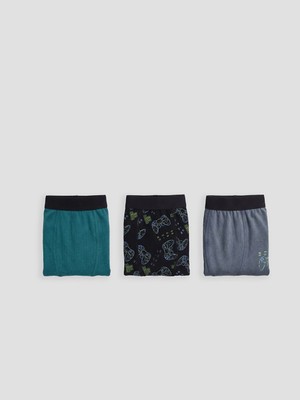 Lc Waikiki Yeni Sezon Desenli Erkek Çocuk Boxer 3'lü