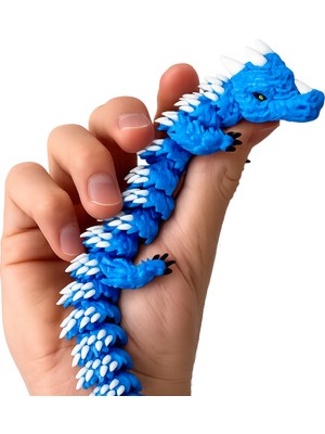 Yapı3D 🐉✨ Esnek Ejderha Figürü 15 cm Dev Boy Hareketli Masaüstü Dekor Oyuncak Koleksiyon Figürü 🐲🎁