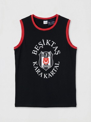 Lc Waikiki Yeni Sezon Beşiktaş Baskılı Erkek Çocuk Pijama Üstü