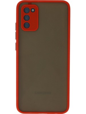 Fırsatkolik Galaxy A03S Kılıf Montreal Silikon Kapak - Kırmızı