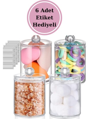 Empressco 4'lü Makyaj ve Takı Düzenleyici, Organizer, Kozmetik Kavanoz Seti