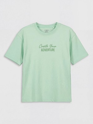 Lc Waikiki Yeni Sezon Slogan Baskılı Erkek Çocuk Tişört