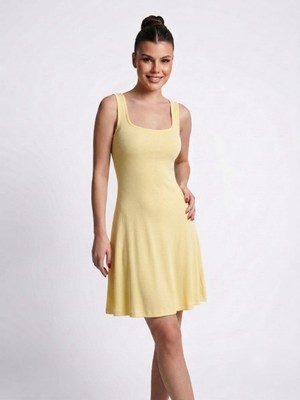 SSO Buzzy Kare Yaka Basic Mini Trend Elbise