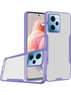 Fırsatkolik Redmi Note 12 5g Kılıf Platin Silikon - Lila