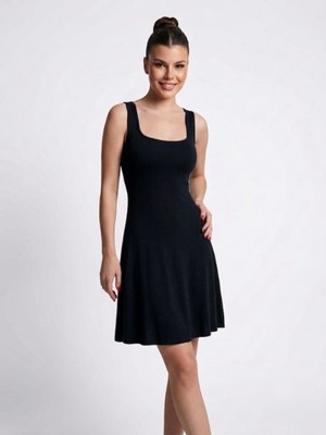 SSO Buzzy Kare Yaka Basic Mini Trend Elbise