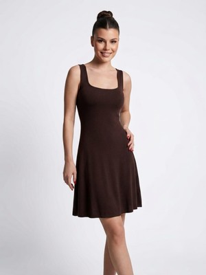 SSO Buzzy Kare Yaka Basic Mini Trend Elbise