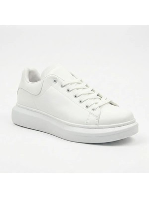 Beskar BA0547 Erkek Beyaz Renk Sneaker Spor Ayakkabı – Kaymaz Taban