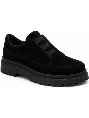 Beskar Kömür Süet Erkek Ayakkabı - Bağcıksız Pratik Premium Smart Casual Günlük Sneaker Kb 703