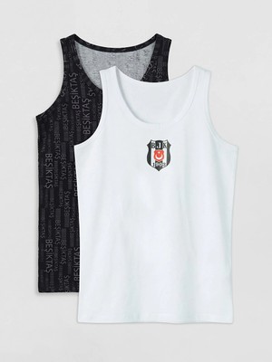 Lc Waikiki Yeni Sezon Beşiktaş Baskılı Erkek Çocuk Atlet 2'li
