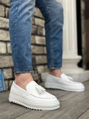 Beskar BA0154 Erkek Beyaz Renk Sneaker Spor Ayakkabı – Kaymaz, Ortopedik