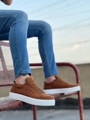 Beskar BA0104 Taba Tekstil Kumaş Günlük Erkek Sneaker – Konforlu Yürüyüş
