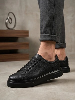 Beskar Blf 010 Erkek Sneaker Günlük Casual Spor Ayakkabı Siyah Taban